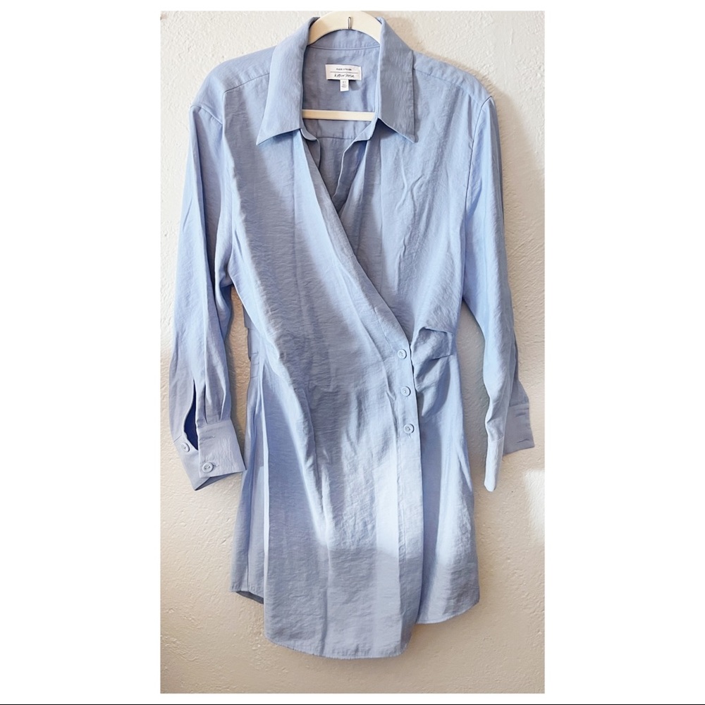 & Other stories Blue Button Shirt Dress 10